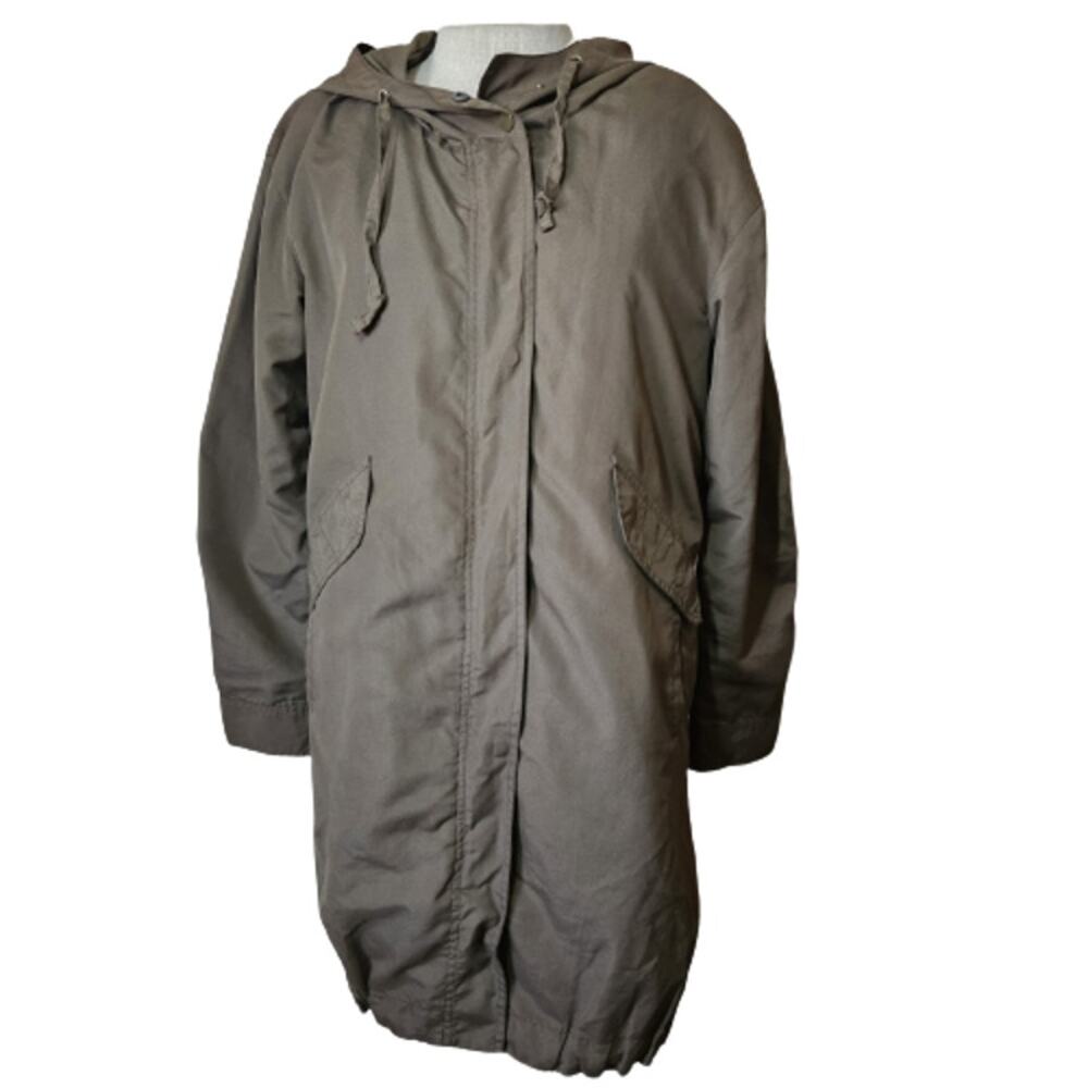 BDG Brown Hooded Long Jacket Size Medium